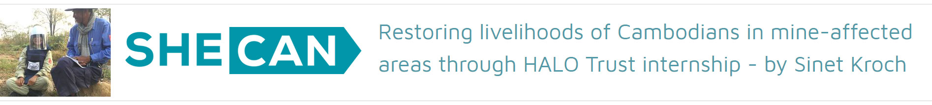 JPA Class of 2016 student Sinet - Bucknell University, USA volunteering at The Halo Trust. Jay Pritzker Academy, Siem Reap, Cambodia. Jay-Pritzker-Academy-Siem-Reap-Cambodia.