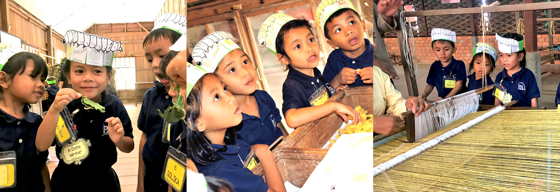 JPA Kindergarten students on their annual trip to the Angkor Silk Farm in nearby Puok Jay Pritzker Academy, Siem Reap, Cambodia. Jay-Pritzker-Academy-Siem-Reap-Cambodia.