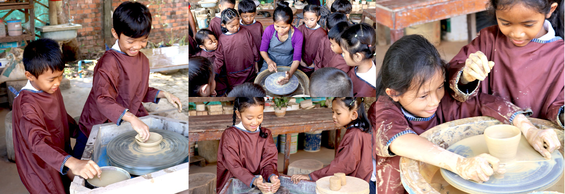 JPA Grade 3 students attended a pottery class at the Angkor Pottery Center where they learned to use a potters wheel to create their own piece of pottery. Jay Pritzker Academy, Siem Reap, Cambodia. Jay-Pritzker-Academy-Siem-Reap-Cambodia. Jay Pritzker Academy, Siem Reap, Cambodia. Jay-Pritzker-Academy-Siem-Reap-Cambodia.