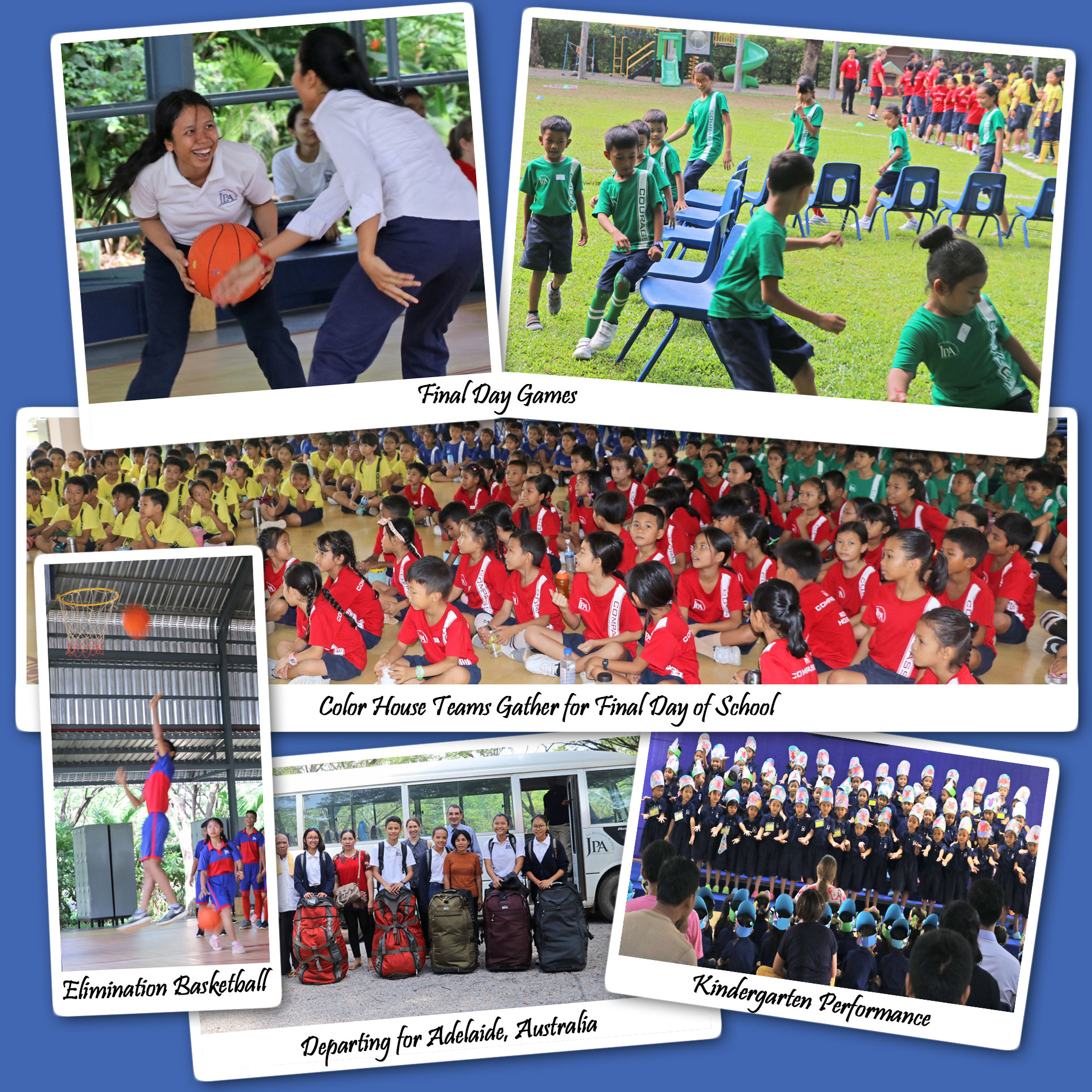 JPA Teachers and Students farewell school year 2018-2019 - Games, Assembly, Performances, Basketball. Jay Pritzker Academy, Siem Reap, Cambodia. Jay-Pritzker-Academy-Siem-Reap-Cambodia.