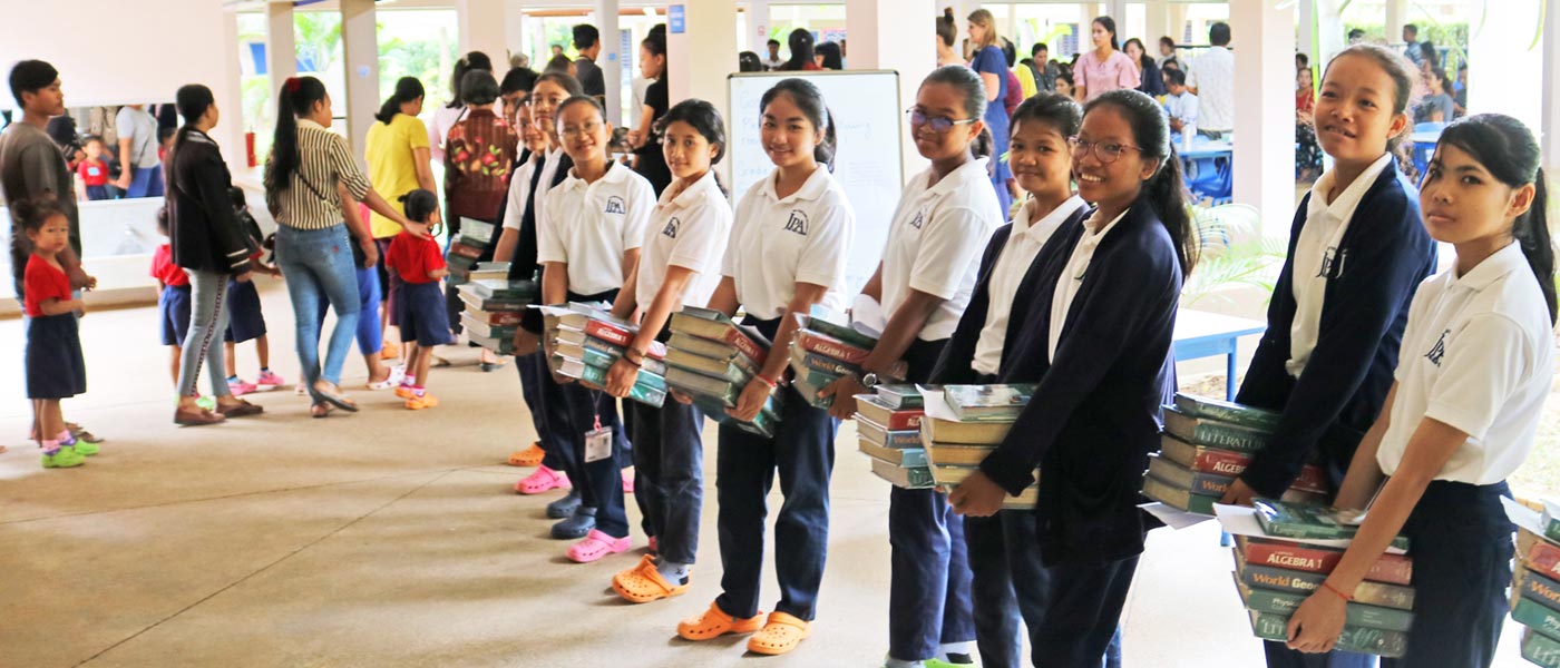 JPA students and parents - Back to school. Jay Pritzker Academy, Siem Reap, Cambodia. Jay-Pritzker-Academy-Siem-Reap-Cambodia.