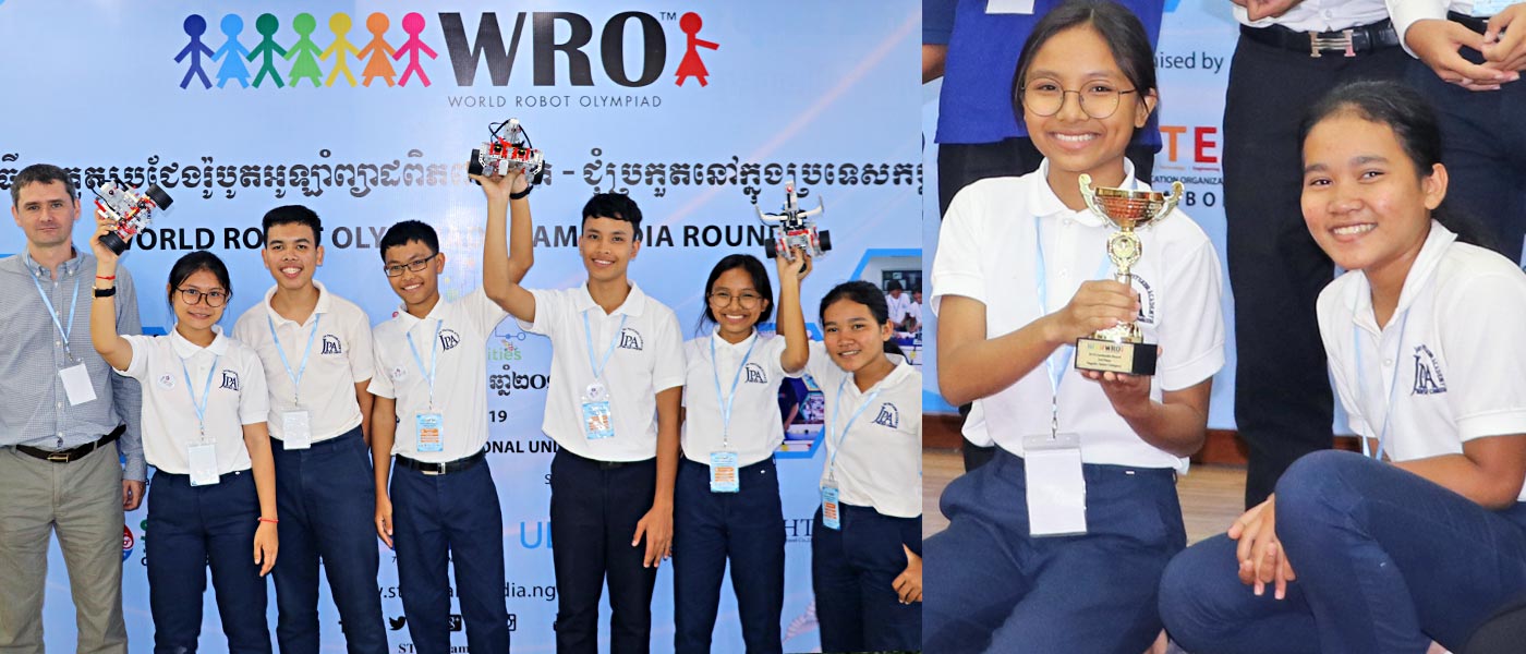 JPA World Robotics Olympiad WRO participants and JPA team members. Jay Pritzker Academy, Siem Reap, Cambodia. Jay-Pritzker-Academy-Siem-Reap-Cambodia.