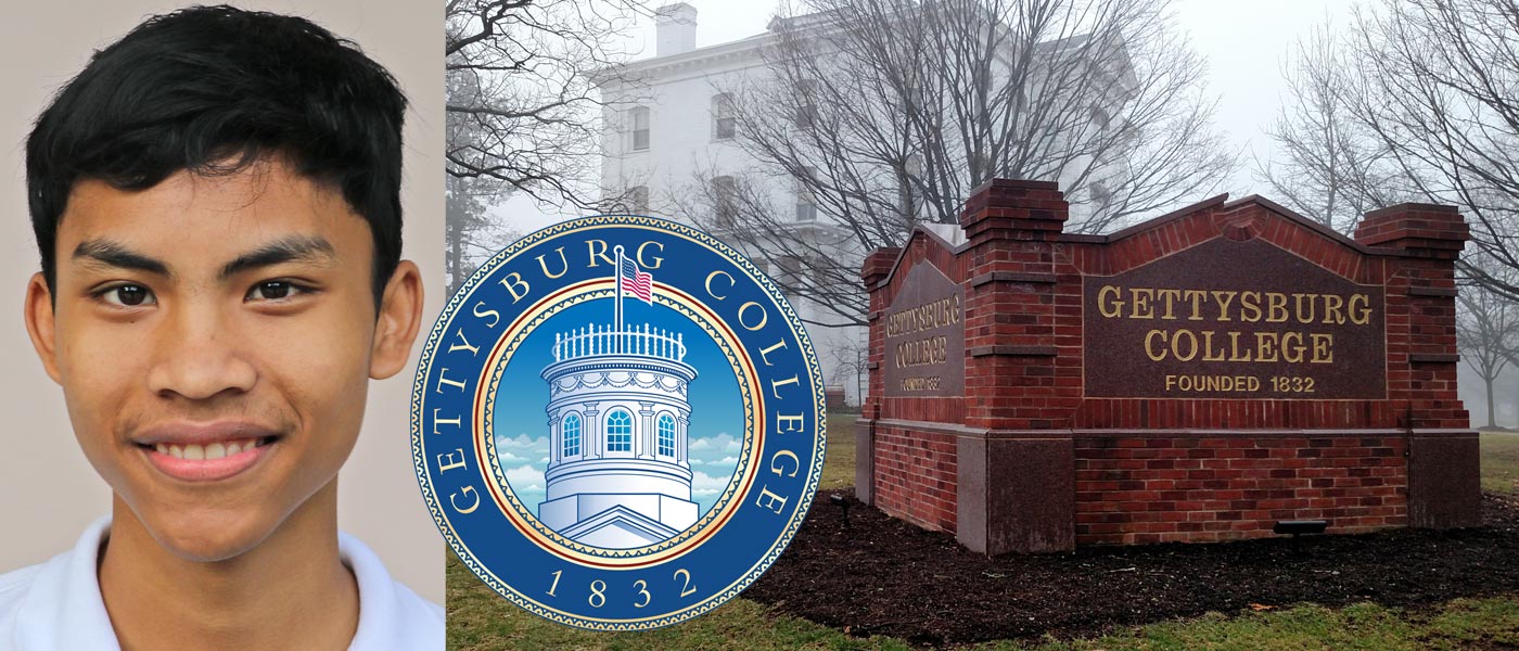 JPA student, Vichheka Class of 2020 awarded early college acceptance to Gettysburg College, USA. Jay Pritzker Academy, Siem Reap, Cambodia. Jay-Pritzker-Academy-Siem-Reap-Cambodia