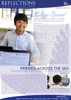 JPA Reflections Magazine 03 Quarter 2 2014-2015 - Jay Pritzker Academy