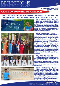 JPA Reflections Magazine 22 Quarter 1 2019-2020 - Jay Pritzker Academy